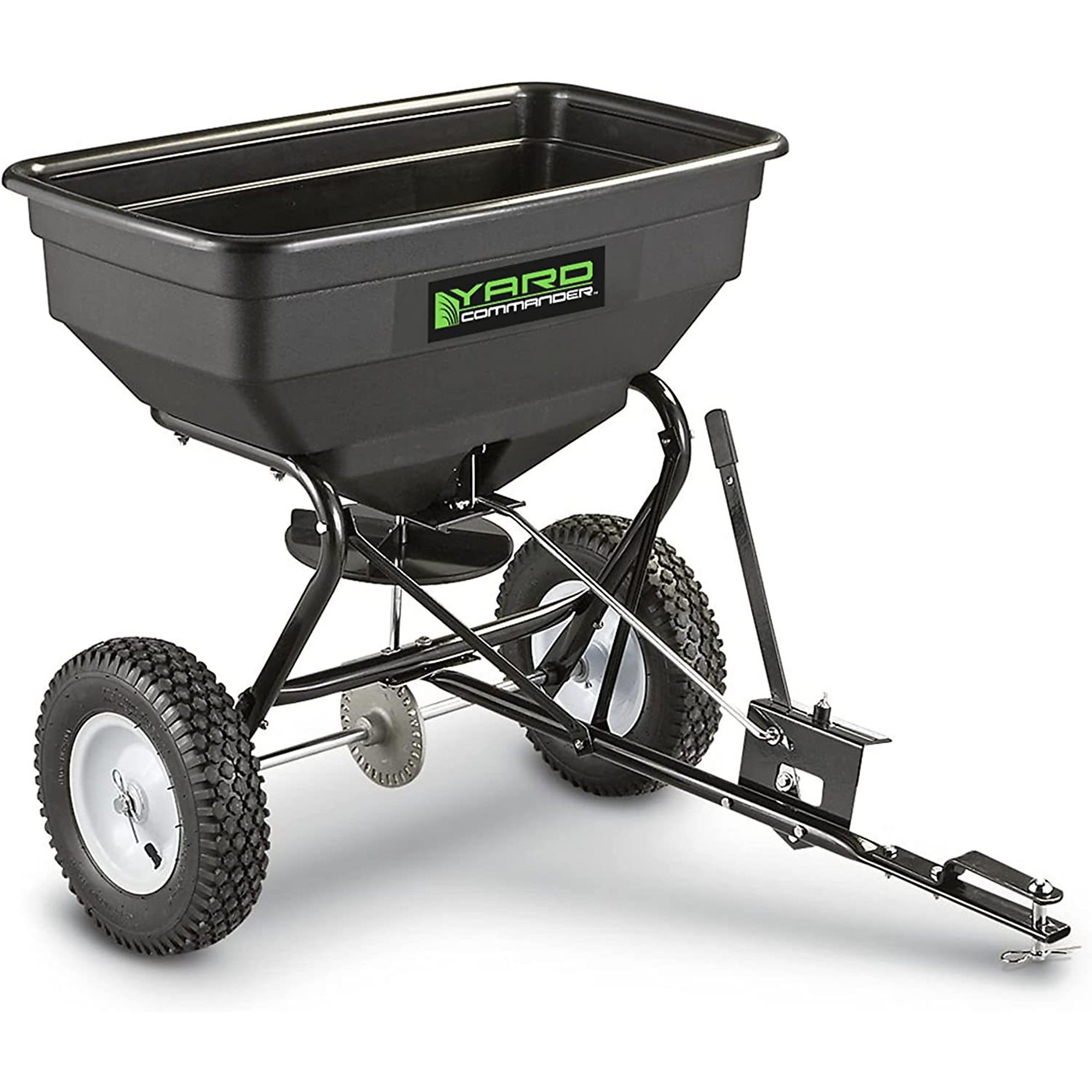 Yard Commander, 125 lb. TowBehind Spreader, Capacity 125 lb, Model